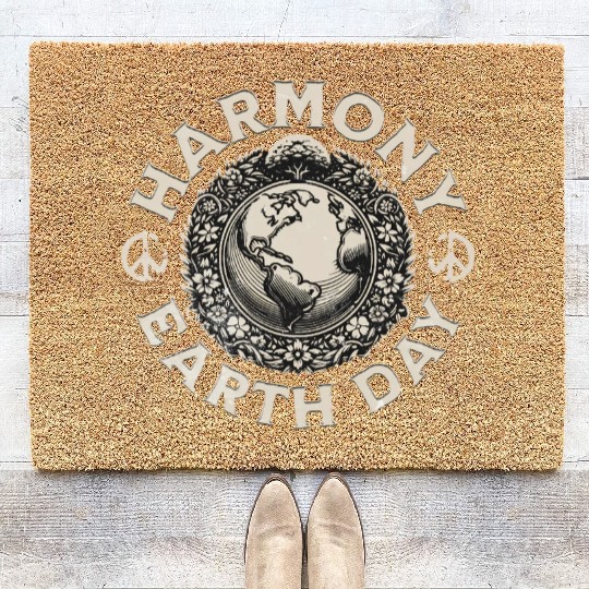 Earth Day Coir Doormats | Harmony with Nature Coir Doormats
