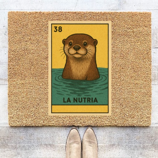 LA NUTRIA - THE OTTER - LA LOTERÍA Coir Doormats