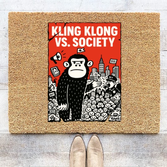 Kling Klong vs. Society – Protest Ape Coir Doormats