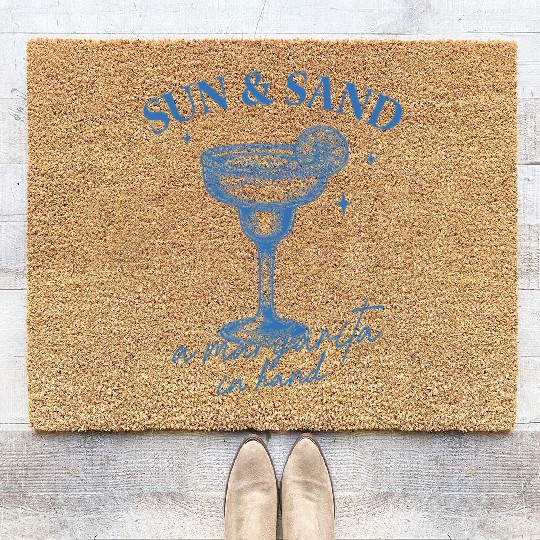 Beach Vacation Sun Sand Coir Doormats