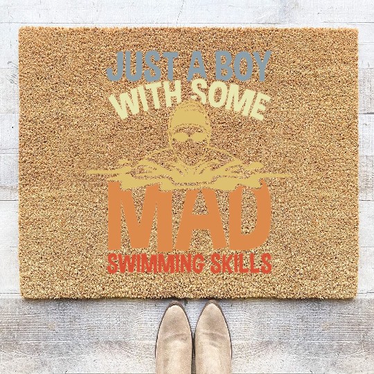 Swimmer Boy Coir Doormats