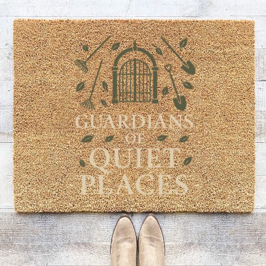 Cemetery Worker Groundskeeper Graveyard Memorial Coir Doormats