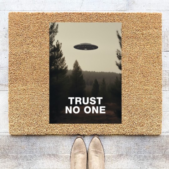 Trust No One/The X-Files poster, S01E24 1994 Coir Doormats