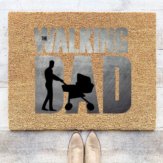 The Walking Dad Funny Father Design Coir Doormats
