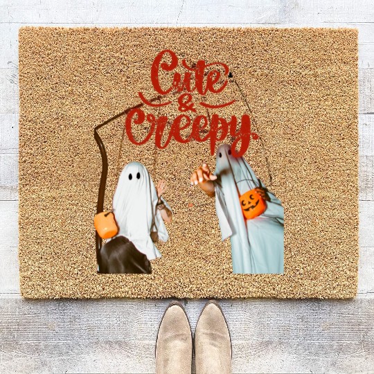 cute and creepy Coir Doormats