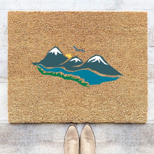 summer, sand and sea Coir Doormats