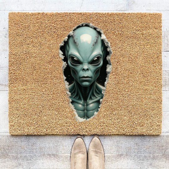 Alien Within Coir Doormats