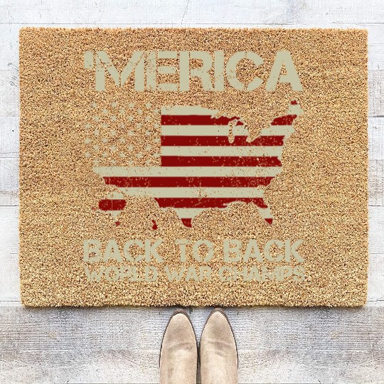 Merica Back to Back Champs Coir Doormats