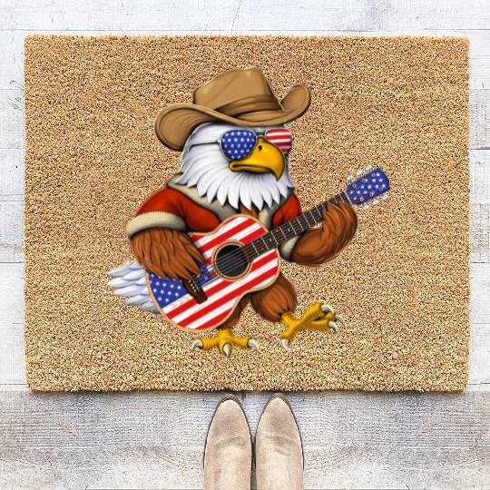 American Bald Eagle Coir Doormats