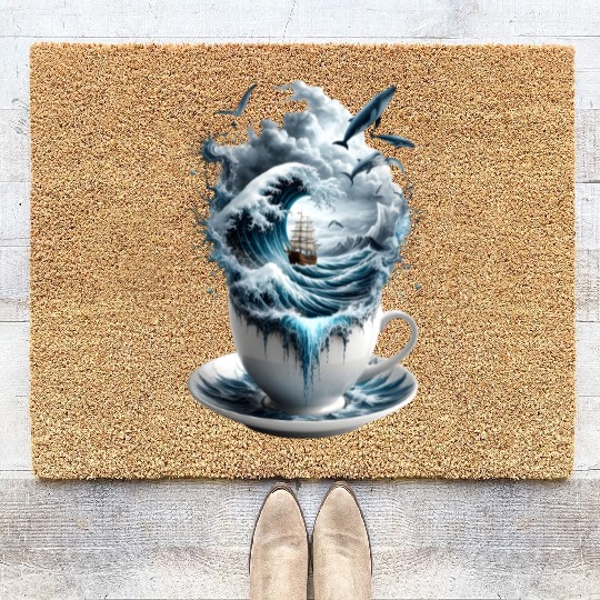 Storm in a Teacup Ocean Adventure Coir Doormats