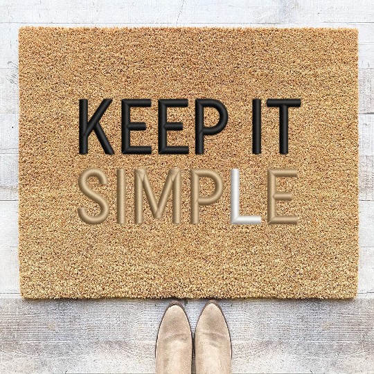 Keep It Simple Coir Doormats