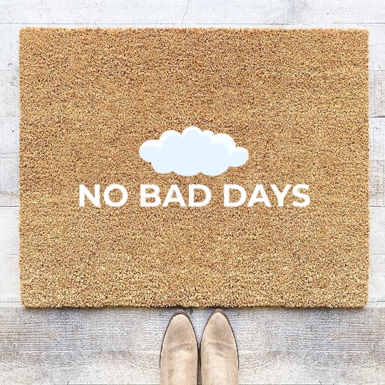 No Bad Days – Positive Vibes Only Coir Doormats