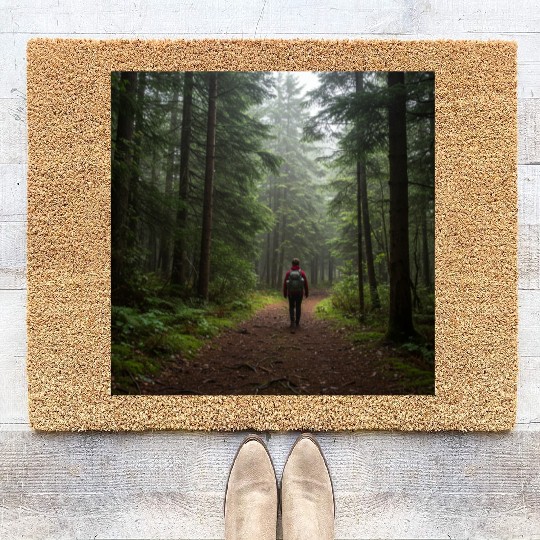 Enchanted Forest Nature Scene Coir Doormats