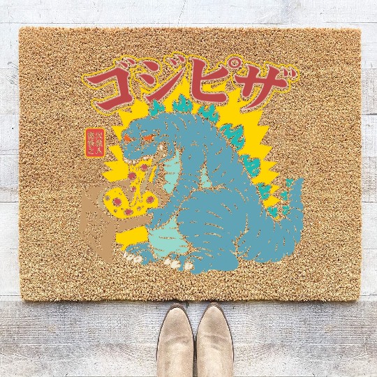 Kaiju Pizza Cravings Coir Doormats