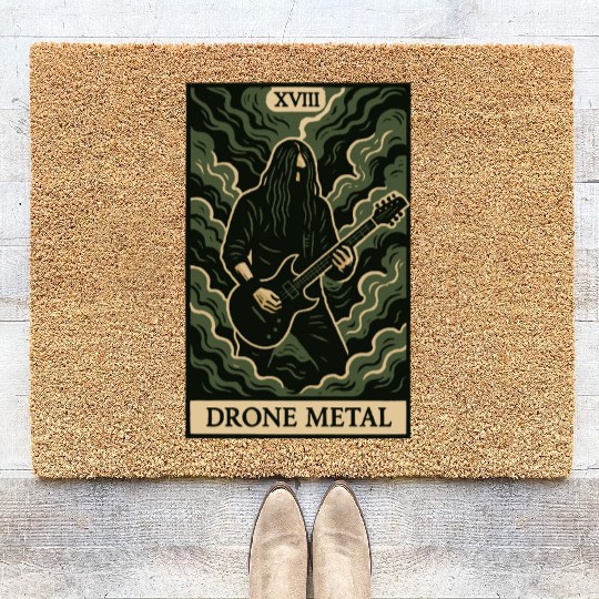 Drone Metal (Card XVIII) Coir Doormats