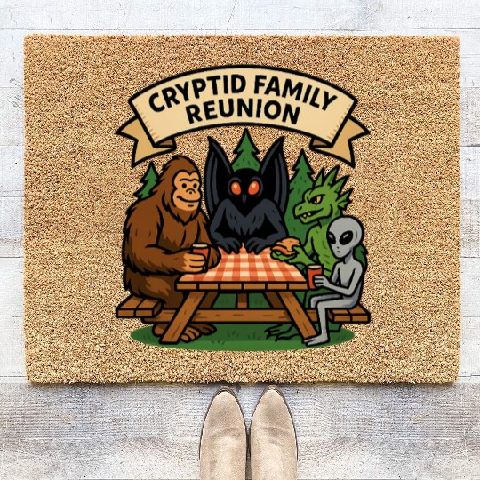 Cryptid Family Reunion Coir Doormats