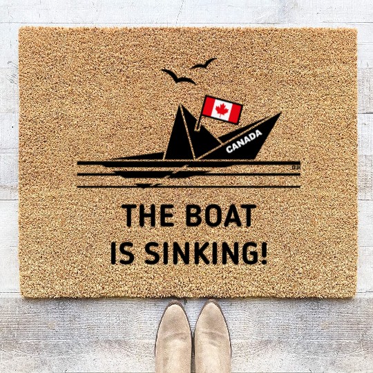 The Boat Is Sinking! (Canada / POS) Coir Doormats