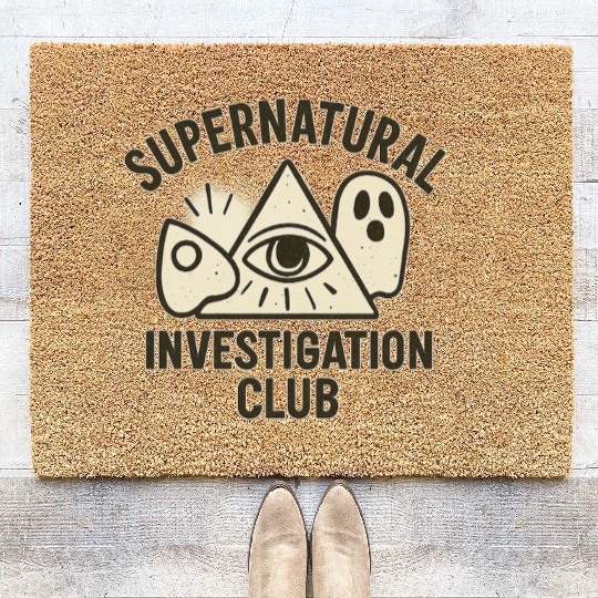 Supernatural Investigation Club Emblem Coir Doormats