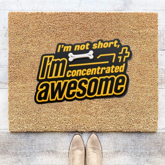 Concentrated Dog Bone Affirmation Coir Doormats