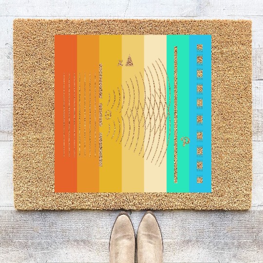 Quantum Physics Science Experiment Coir Doormats