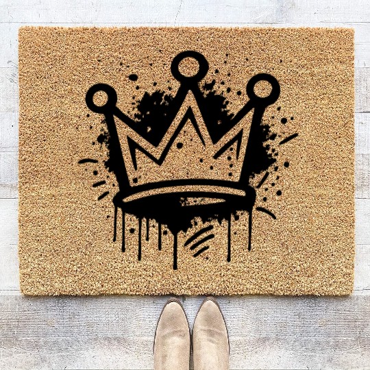 Celestial Moon Phases Pattern Coir Doormats