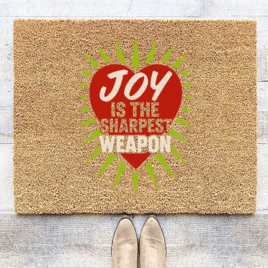 Queer Pride Queer Joy LGBTQ+ Affirmation Trans Coir Doormats
