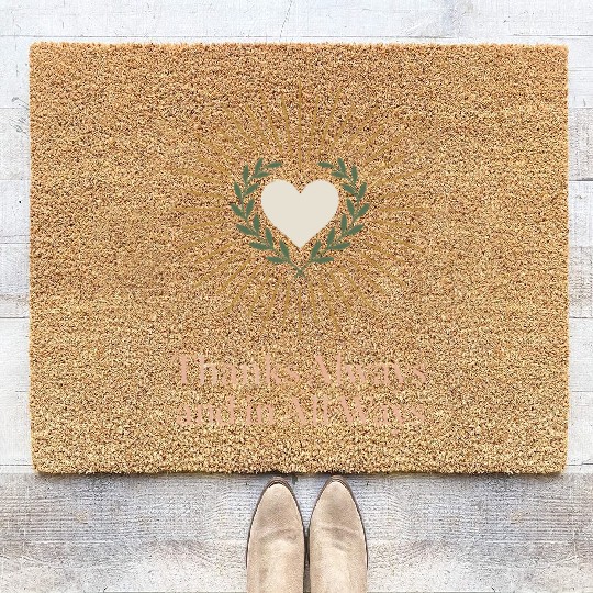Gratitude Mindfulness Positive Affirmation Daily Coir Doormats