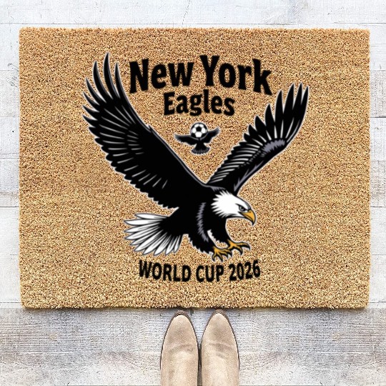 Patriotic Eagle Soccer Coir Doormats – USA World Cup 2026
