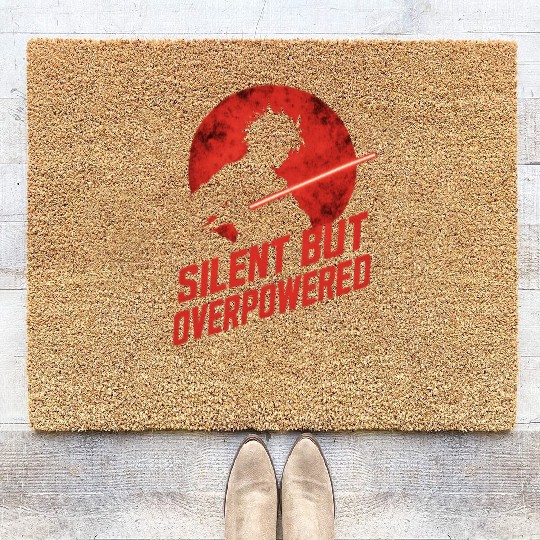 Silhouette Jedi with Red Moon Coir Doormats