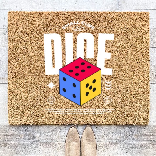 Dice Coir Doormats | Funny Board Game & RPG Dice