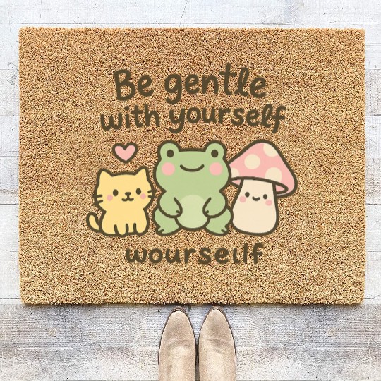 Gentle Nature Affirmation Design Coir Doormats
