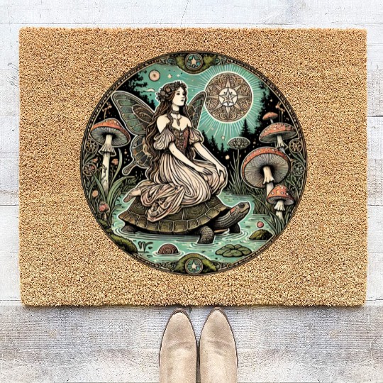 Enchanted Forest Fairy on Turtle Coir Doormats