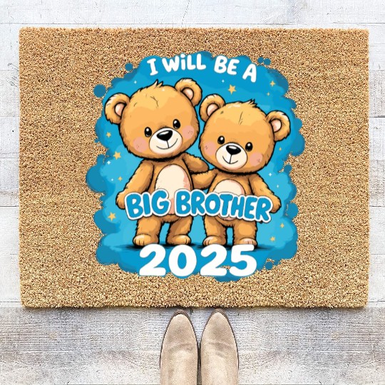 I Will Be Big Brother 2025 Teddy Bear Coir Doormats