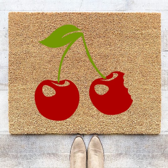 Cherry Vibes – Bold & Sweet Style Coir Doormats