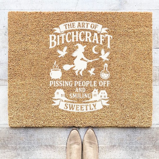 Witchcraft Humor Spell Coir Doormats