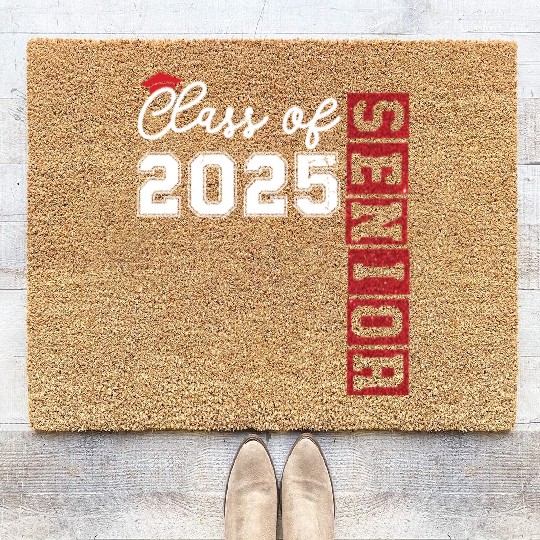 Class Of 2025 Senior Glitter Coir Doormats