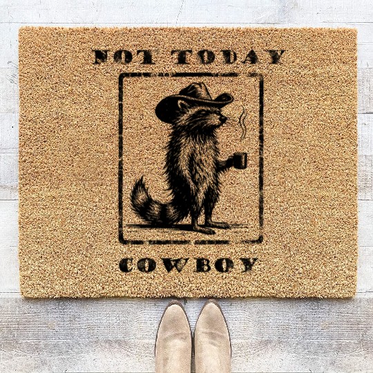 Not Today Cowboy Coir Doormats