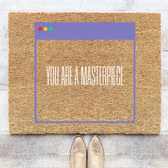 Inspirational Self Love Design Coir Doormats