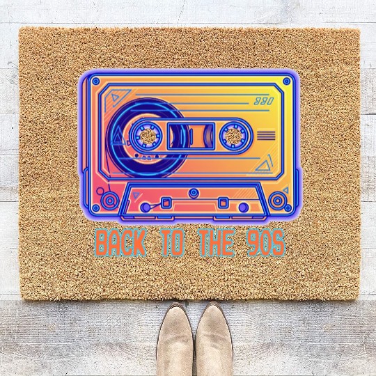 Back to the 90s Retro Cassette Tape Coir Doormats