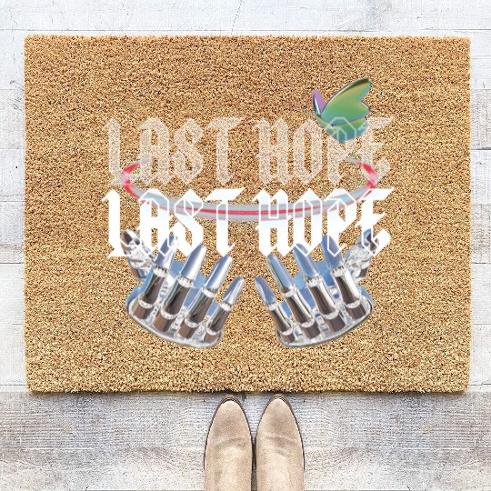 Last Hope Cyber Gothic Y2K Aesthetic Coir Doormats