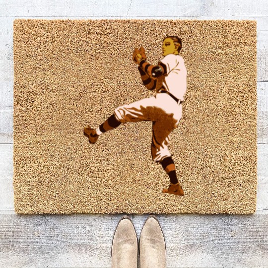 Baseball Pitcher Coir Doormats