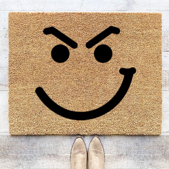 Smiley Face Coir Doormats
