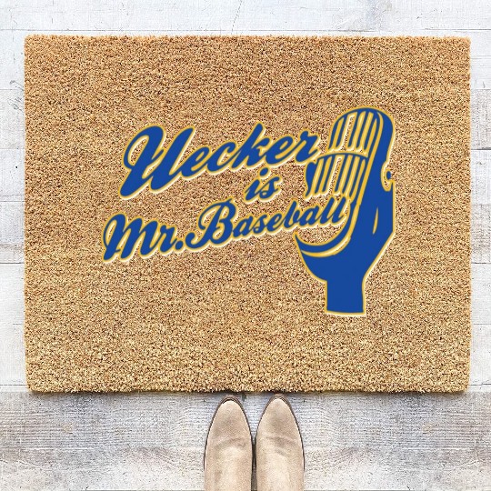 Ueck Uecker Milwaukee Mr. Baseball Coir Doormats