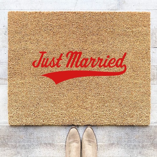 Just Married (Marriage / Wedding) Coir Doormats