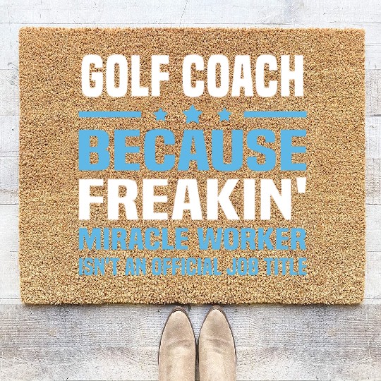 Golf Coach Coir Doormats