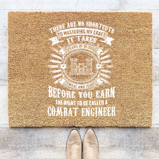combat engineer, us army combat engineer, army com Coir Doormats