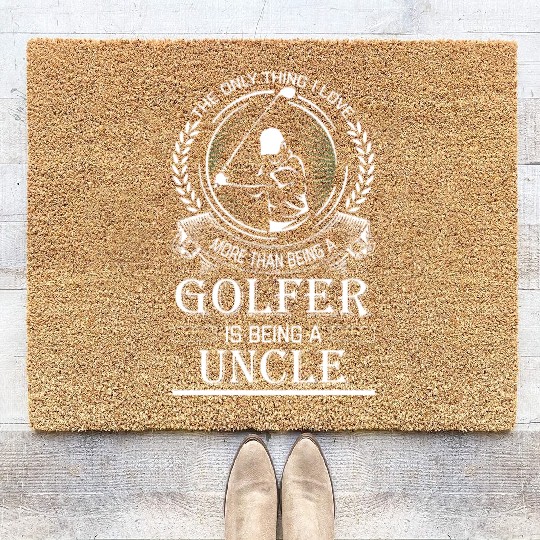Golfer Uncle Coir Doormats