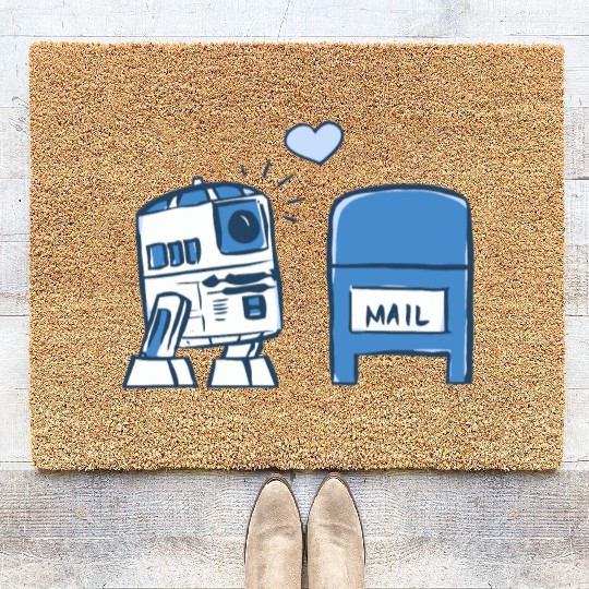 Funny Star Wars r2d2 comic Coir Doormats