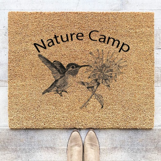 Nature Camp Hummingbird and Bergamot Coir Doormats