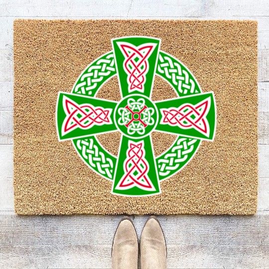 Celtic cross Coir Doormats